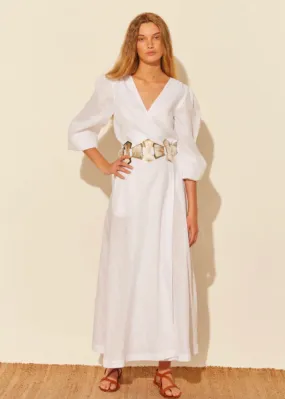 Solange M. Wrap dress with Asta & Alpaca Belt.  S-Mode