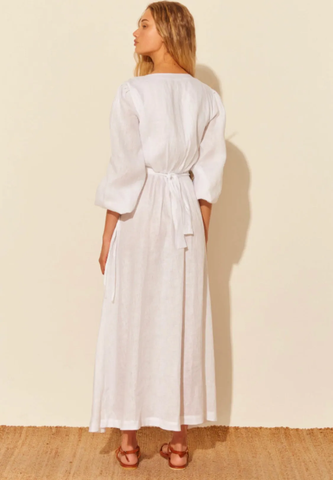 Solange M. Wrap dress with Asta & Alpaca Belt.  S-Mode