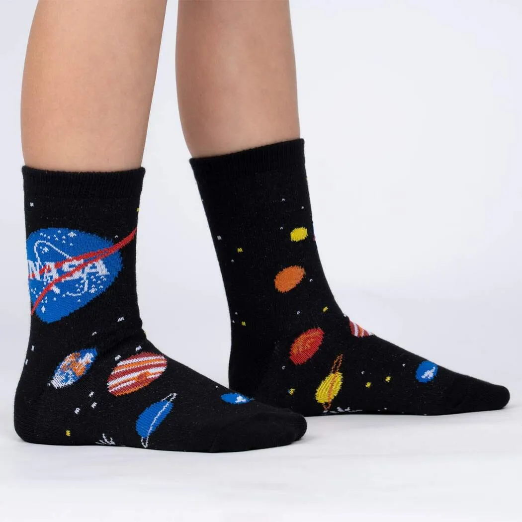 Solar System Kids Crew Socks - 3 Pack, Glow in the dark