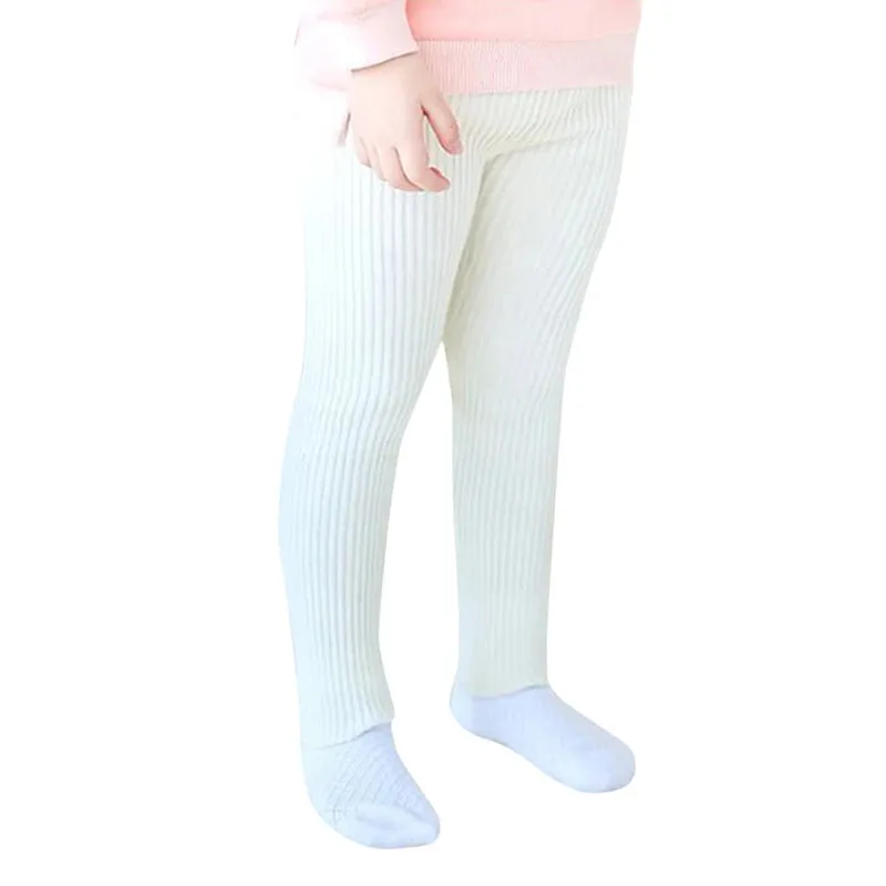 Spring Autumn Threaded Pants 3-8 Years For Kids Clothing Children's Leggins Thinny Tights Trousers Knit Clothing