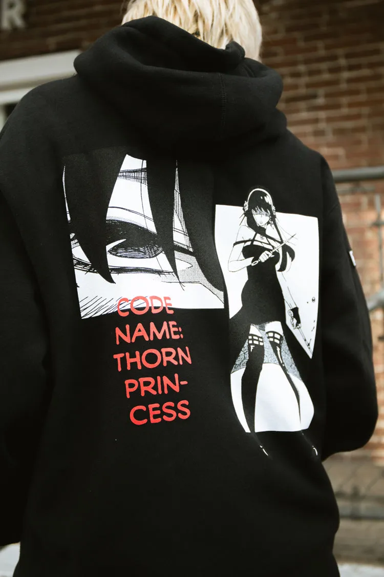 Spy x Family Yor Code Name: Thorn Princess Hoodie  - Black