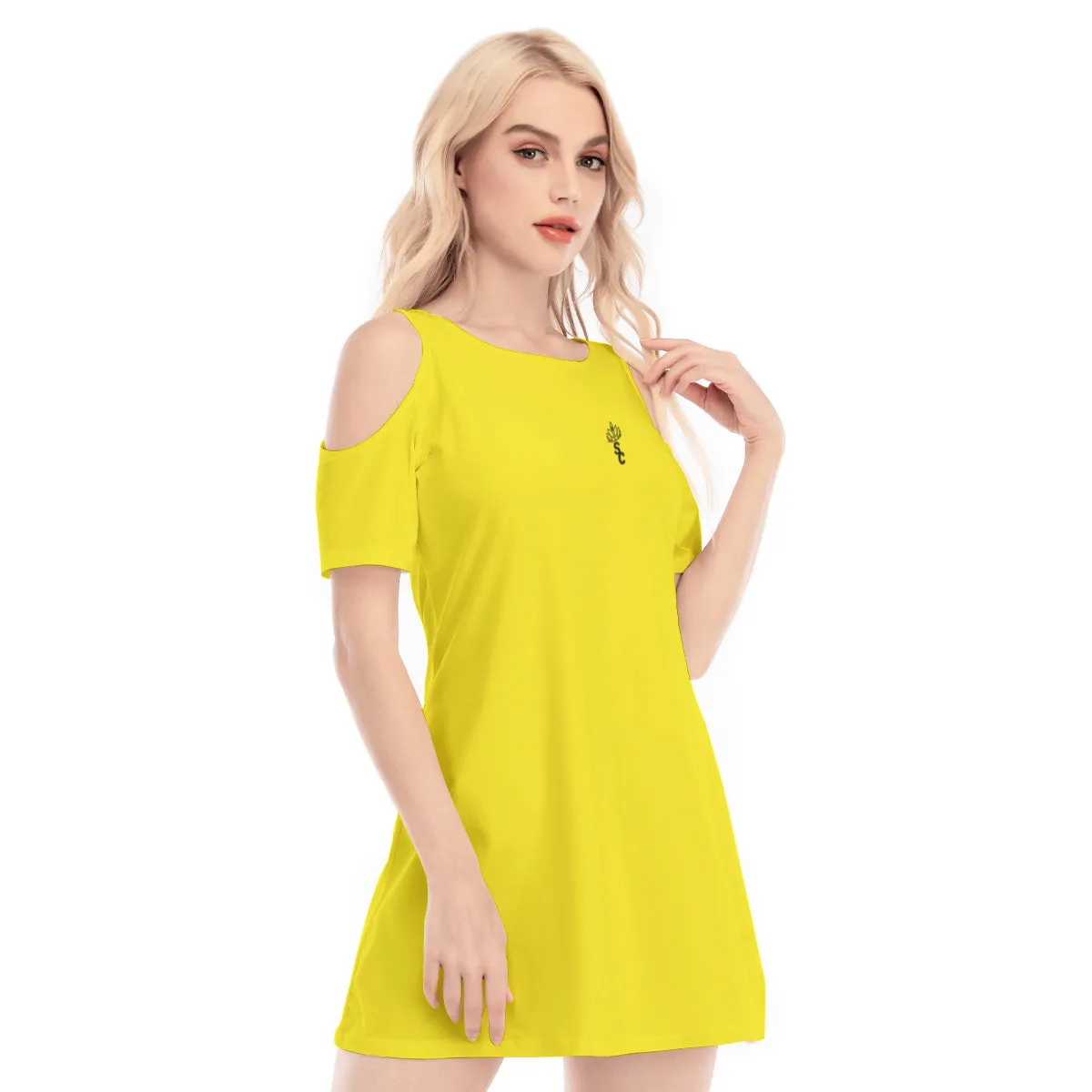 STILE CAPO QUEENS Cold Shoulder O-neck Dress