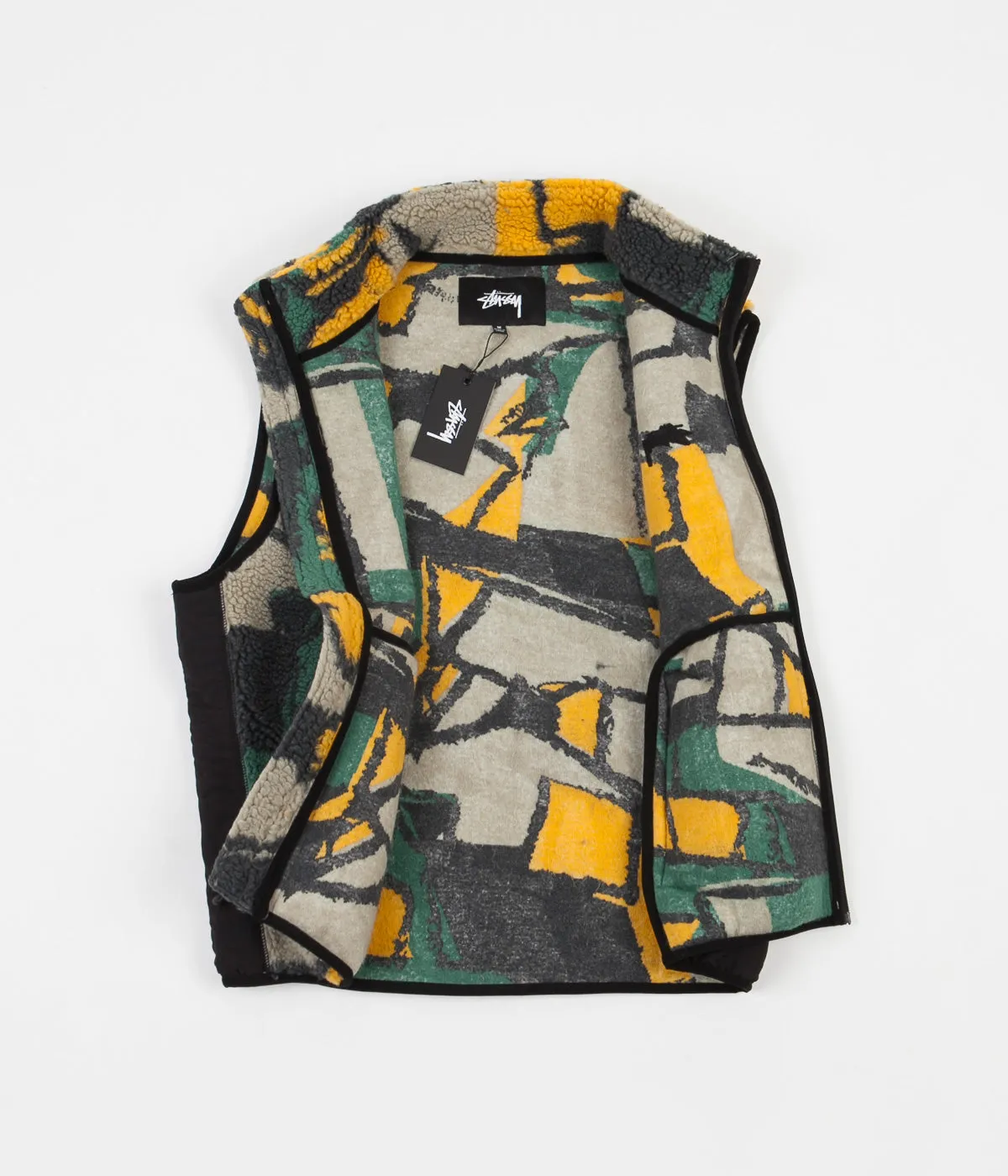 Stussy Block Sherpa Vest - Multi