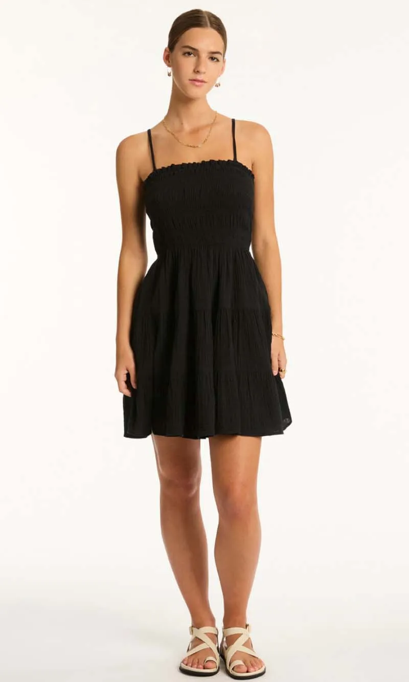 Sunset Short Bandeau Dress Black