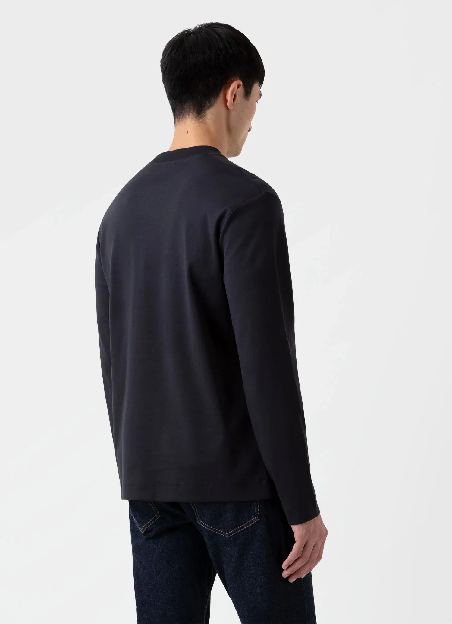 SUNSPEL Long Sleeve Heavyweight T-shirt - BLACK