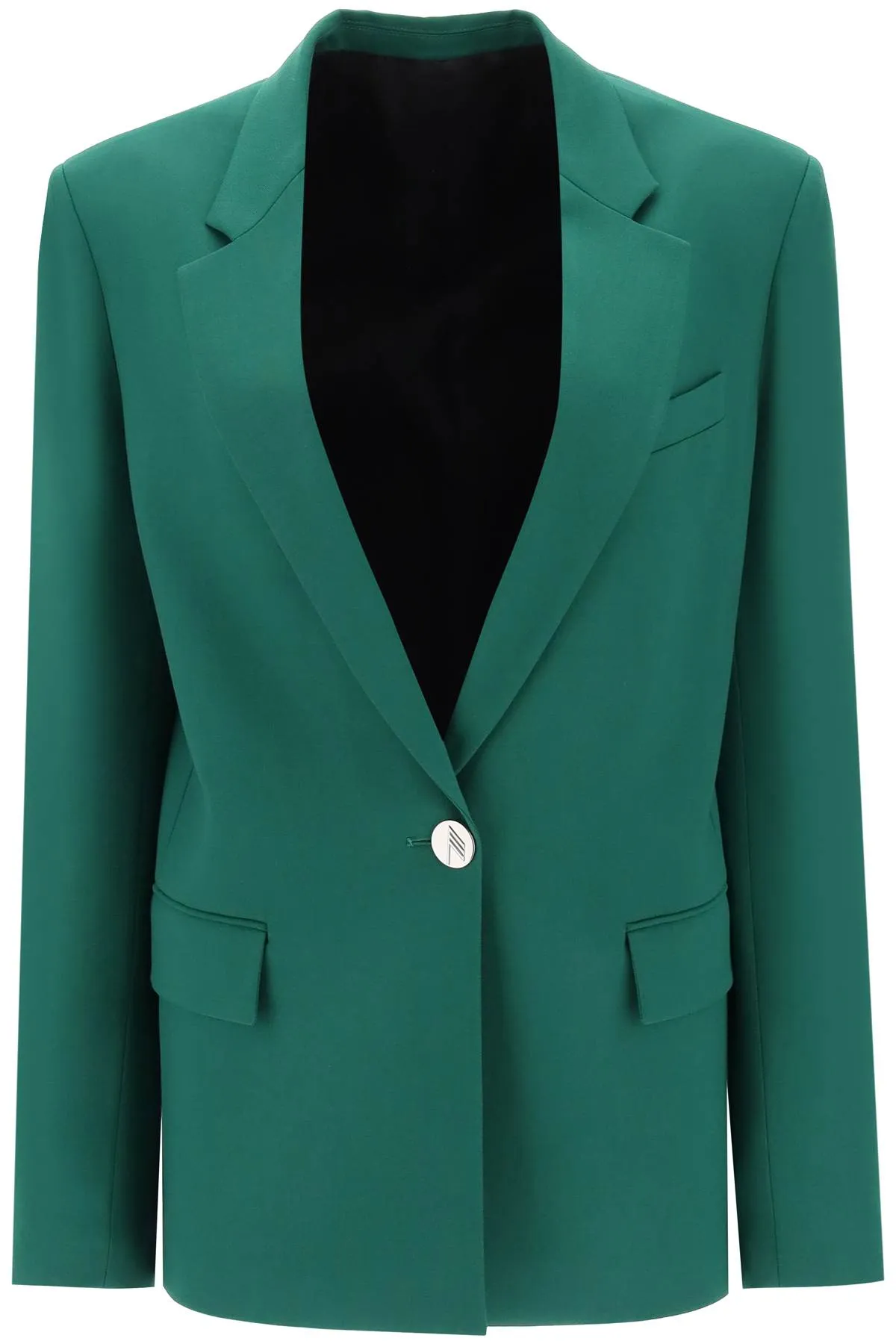 The attico stretch wool bianca blazer