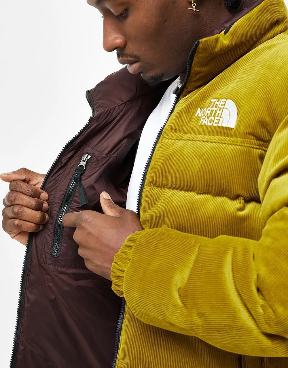 The North Face 92 Reversible Nuptse Jacket - Sulphur Moss/Coal Brown