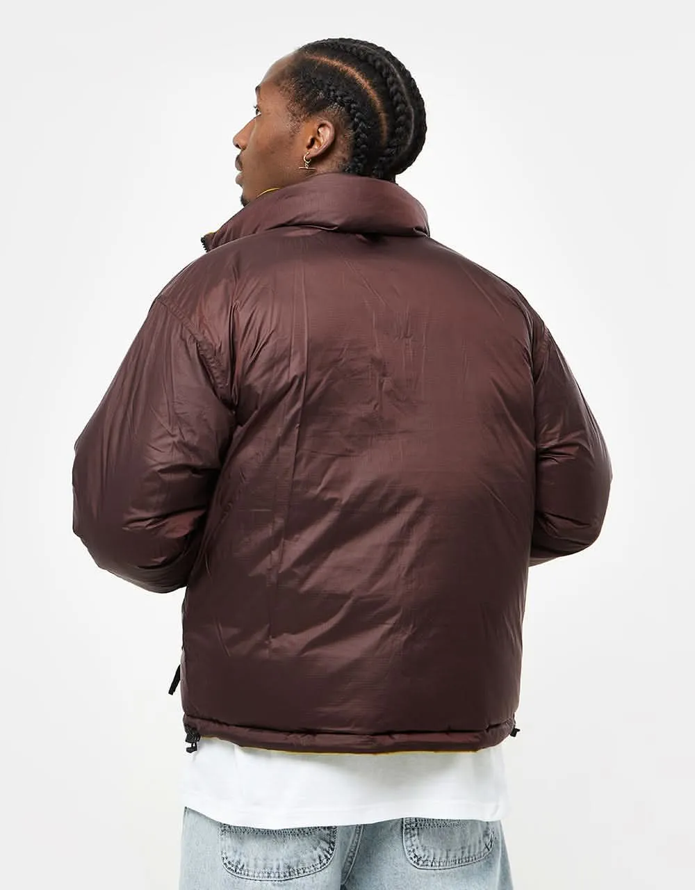 The North Face 92 Reversible Nuptse Jacket - Sulphur Moss/Coal Brown