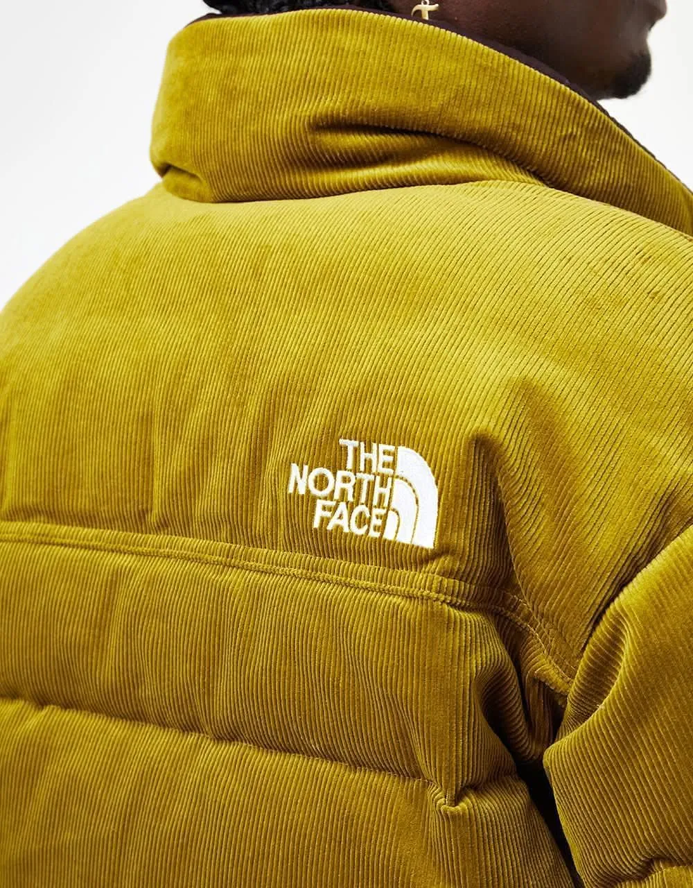 The North Face 92 Reversible Nuptse Jacket - Sulphur Moss/Coal Brown