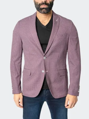 Unconstructed Stretch Ruby Blazer - Red