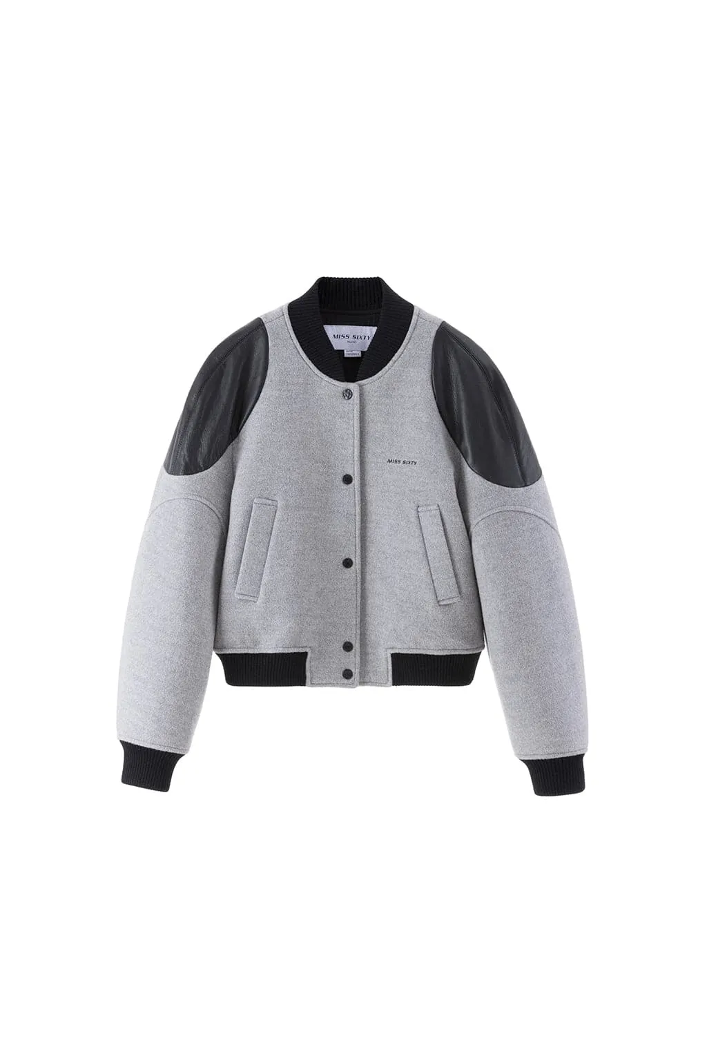 Vintage Sporty Style Patchwork Baseball Jacket