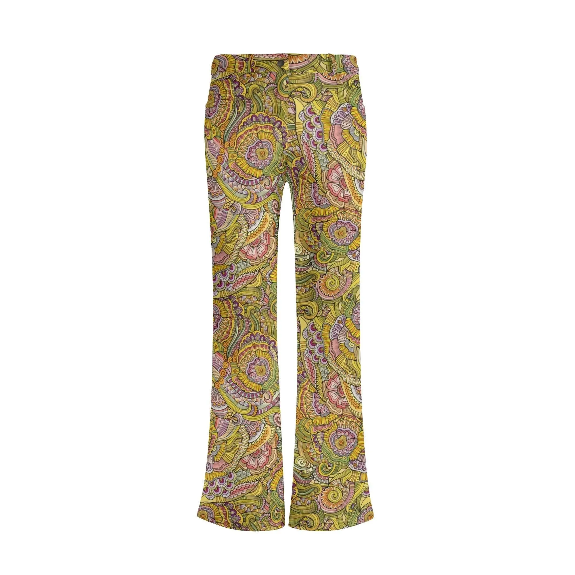 Wanda Paisley Floral Flare Pants