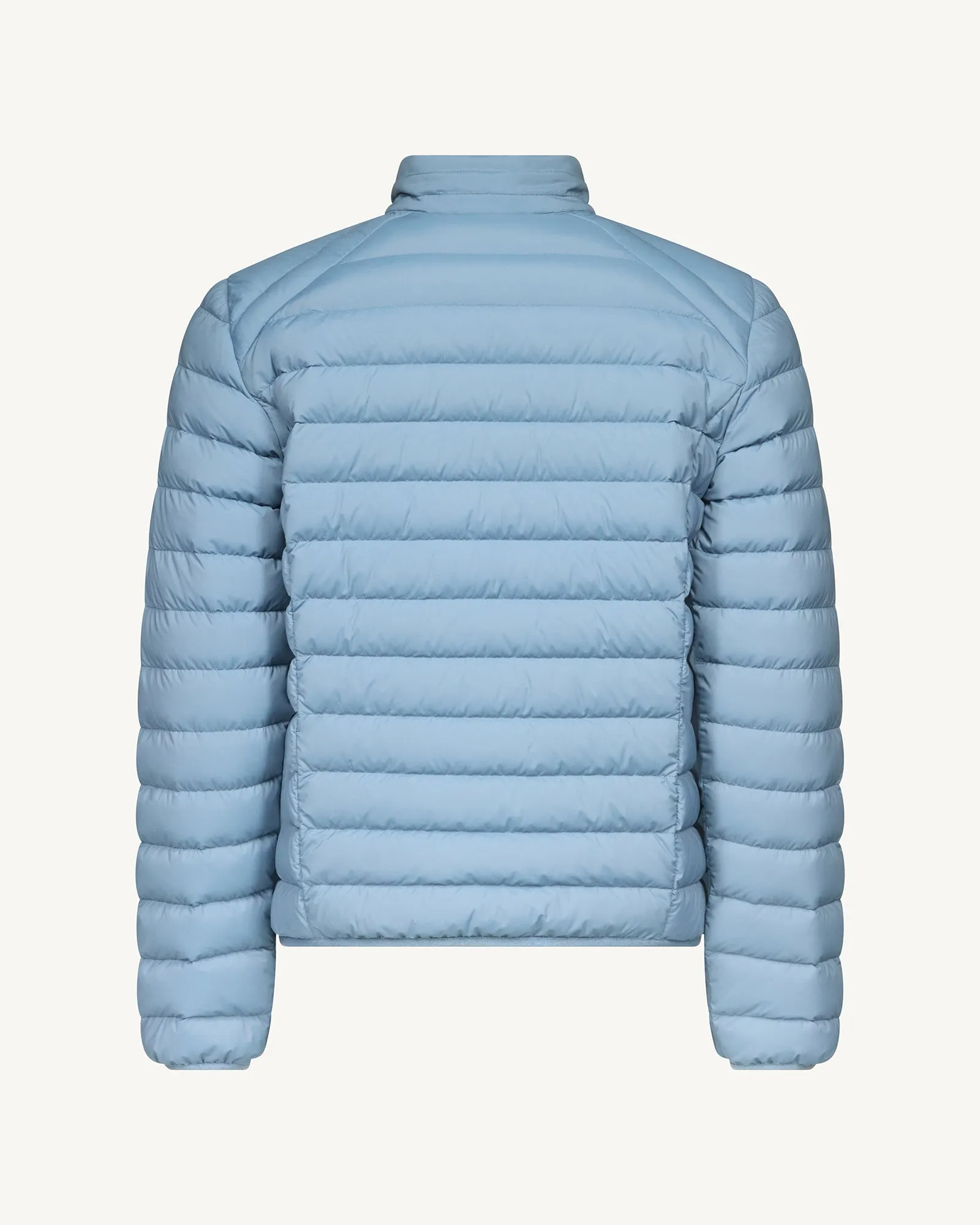 Washed blue Aragon lightweight stretch puffer jacket