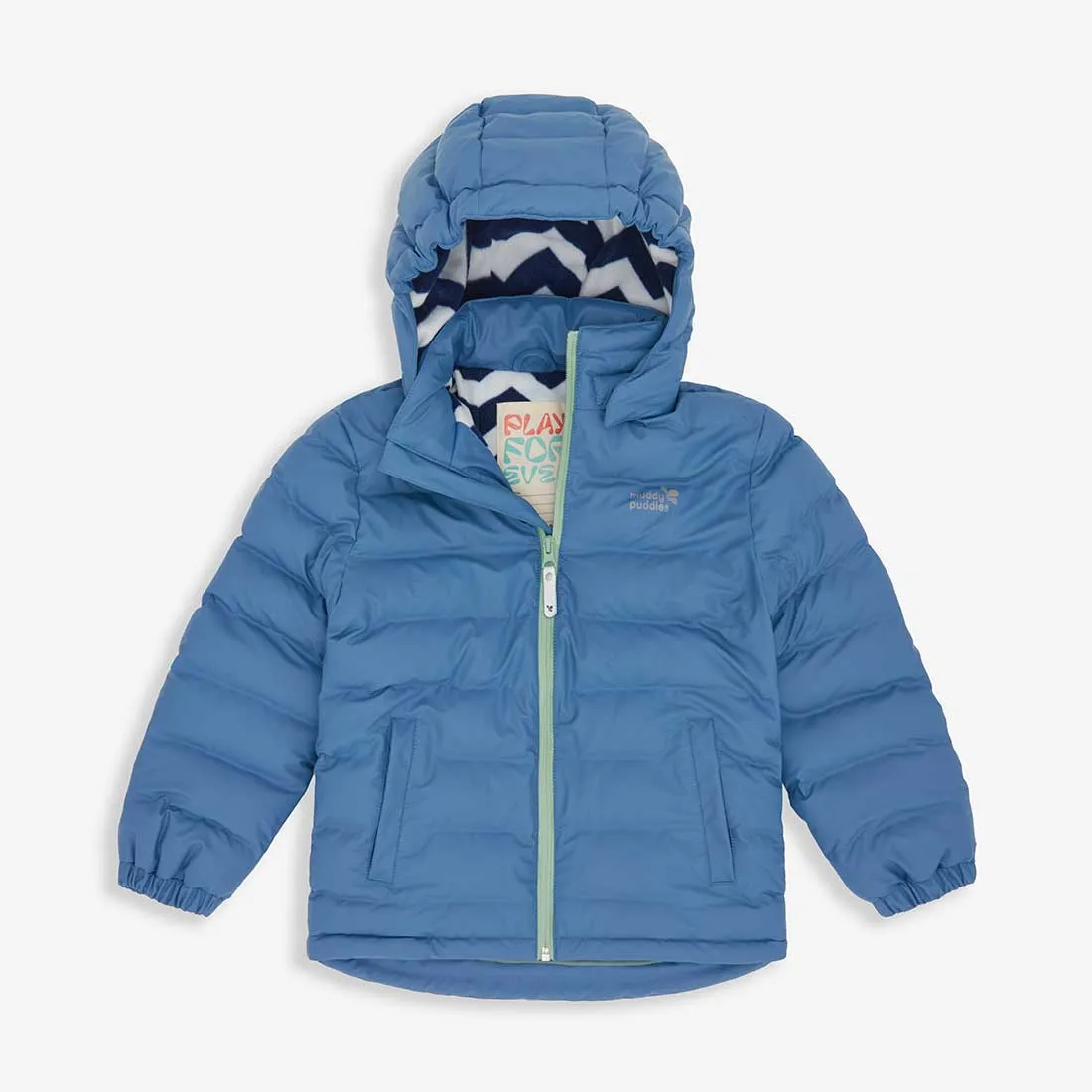 Waterproof Puffer Jacket Blue