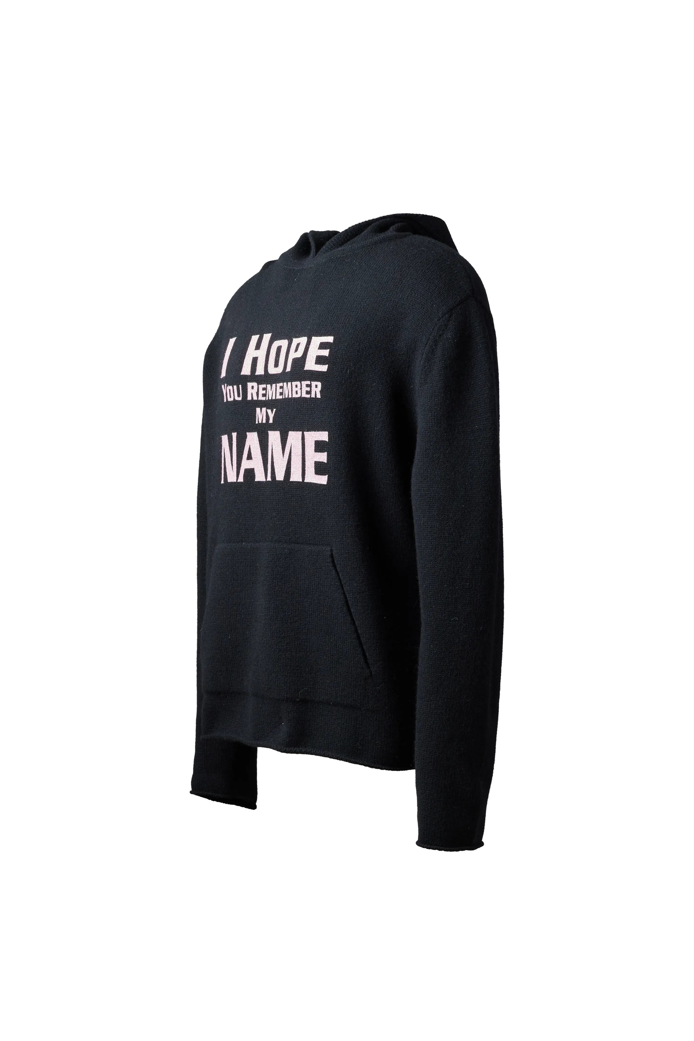 WE11DONE - Printed Knit Hoodie (Black)