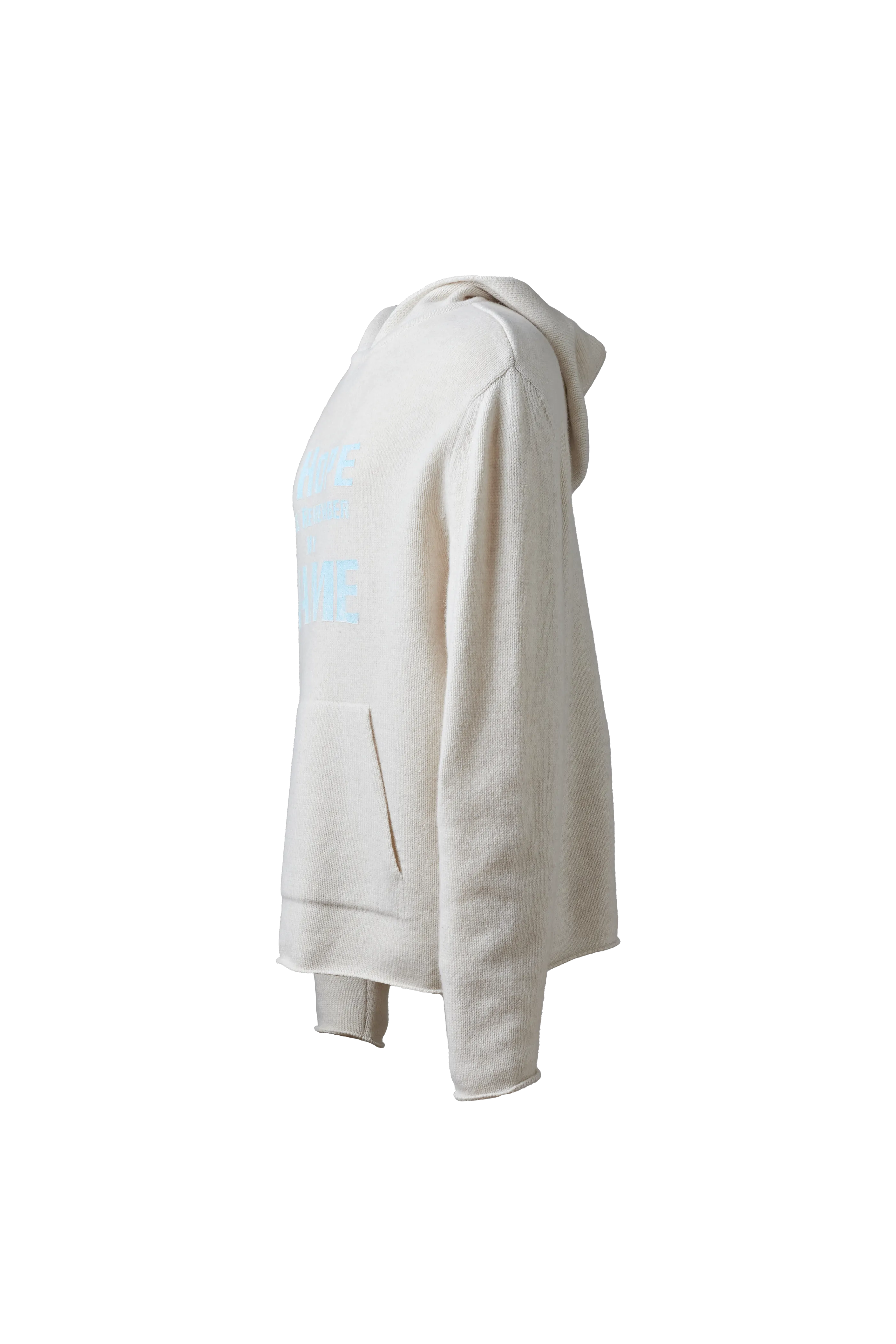 WE11DONE - Printed Knit Hoodie (Ivory)