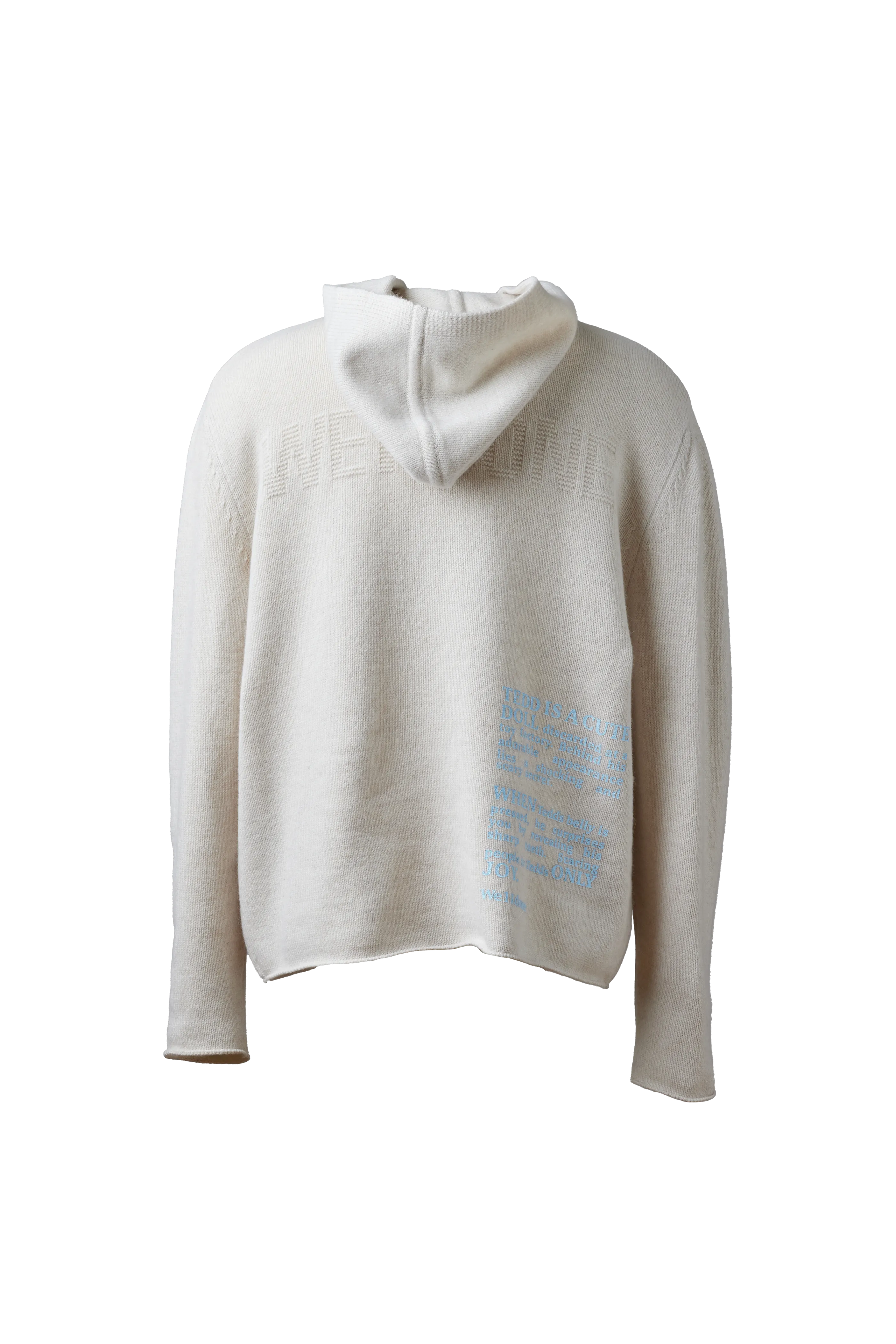 WE11DONE - Printed Knit Hoodie (Ivory)