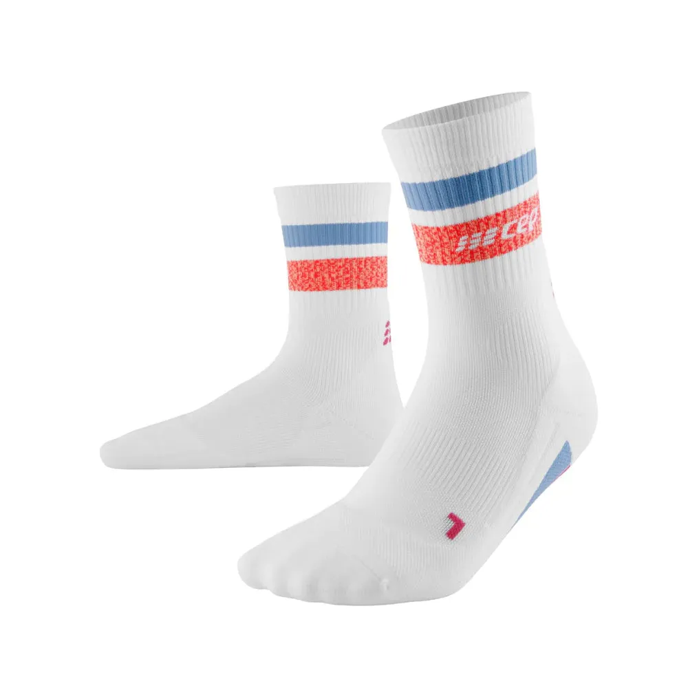 Womens CEP Mid Cut Socks Compression Miami Vibe's 80's