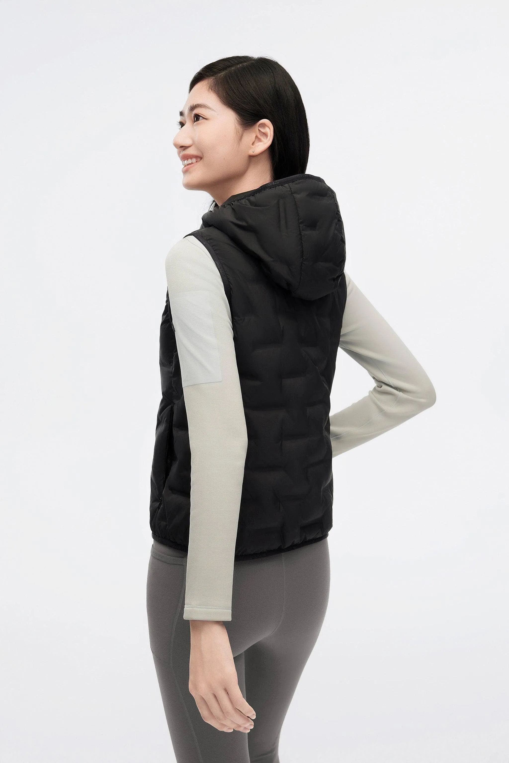 Women's Goose Down Hooded Gilet 1032