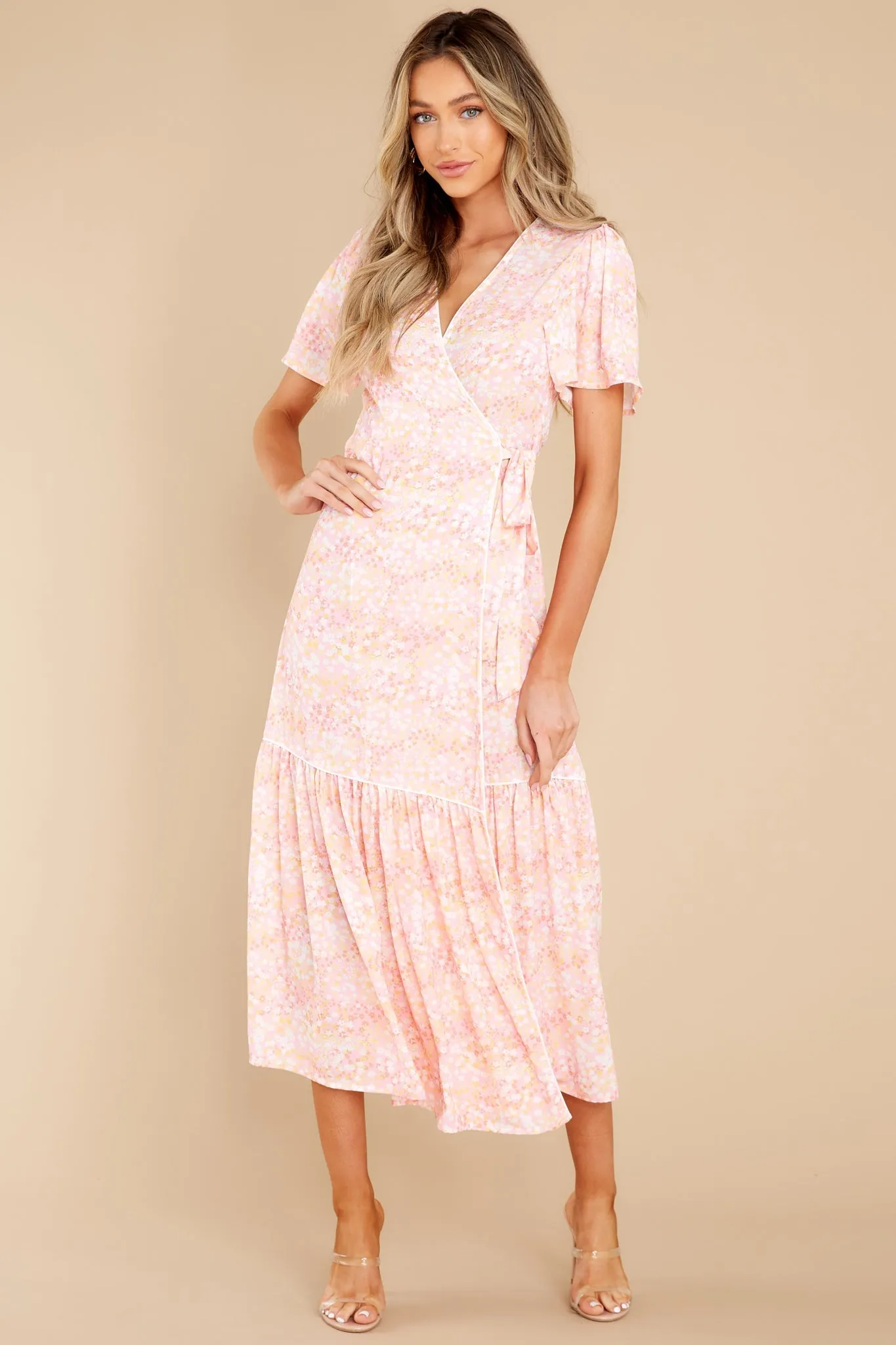 Wren Dainty Daisy Wrap Dress