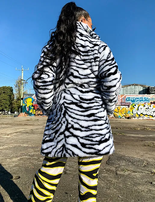 ZEBRA FAUX FUR JACKET ✰ MADE 4 U ✰