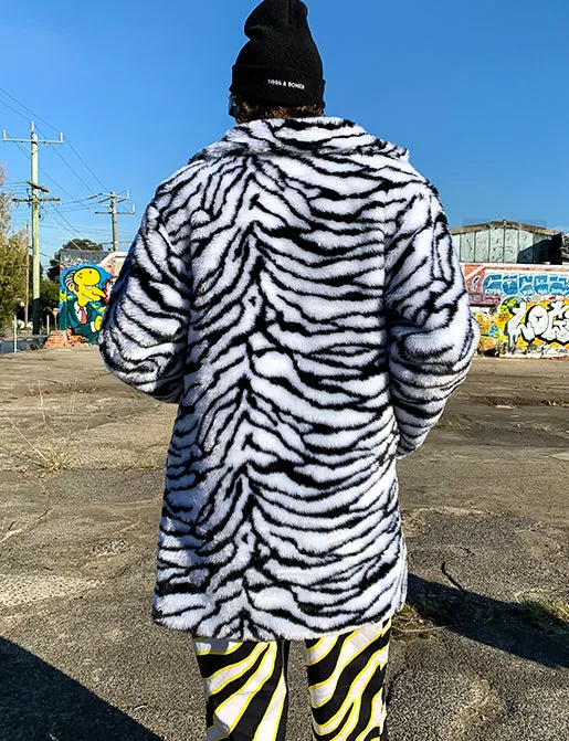 ZEBRA FAUX FUR JACKET ✰ MADE 4 U ✰