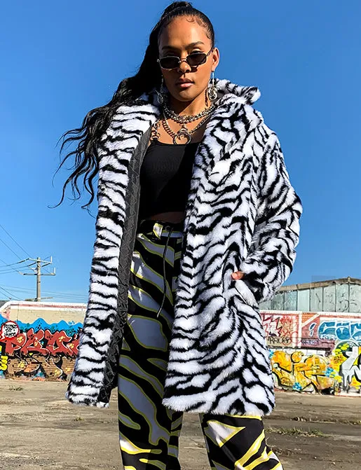 ZEBRA FAUX FUR JACKET ✰ MADE 4 U ✰