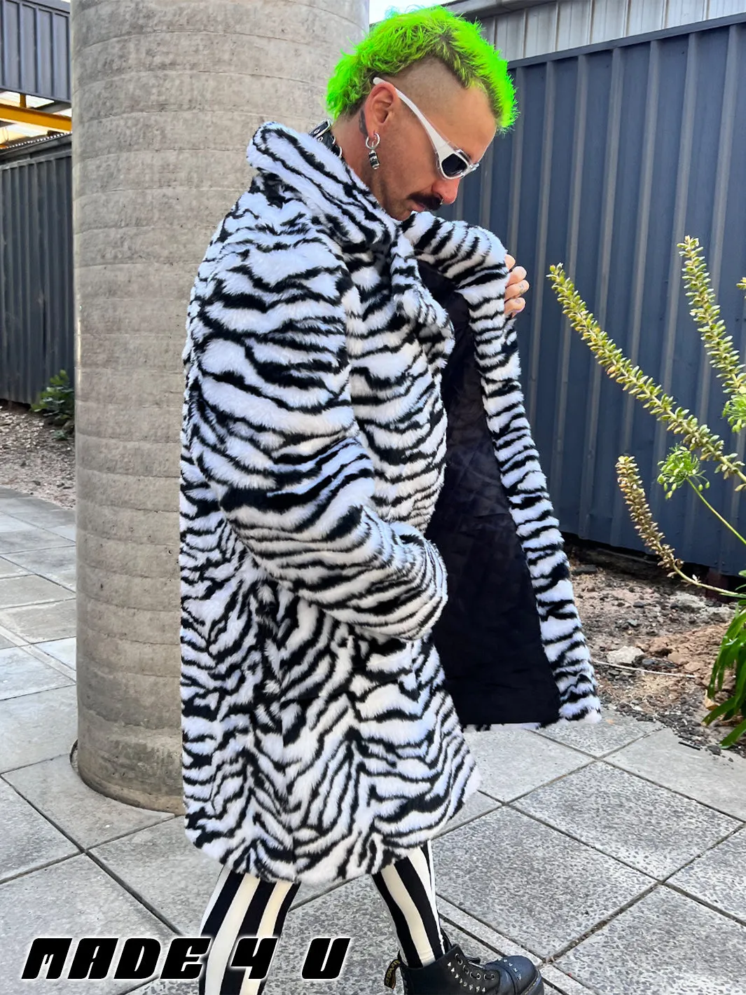 ZEBRA FAUX FUR JACKET ✰ MADE 4 U ✰